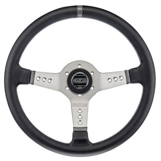 Sparco L777 Steering Wheel - Black Leather
