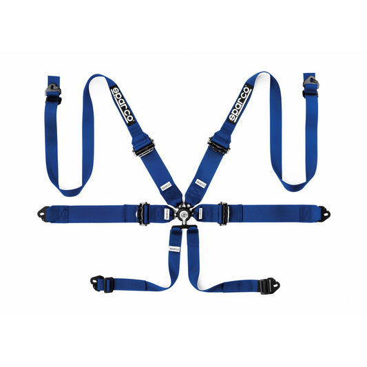 Sparco FIA Hans Aluminum 6-Point Racing Harness - Pull-Down