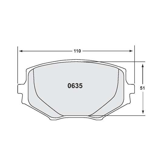 PFC Spec Miata (NA/NB 1.8L) Front Brake Pads - 08 Compound - 0635.08.13.44