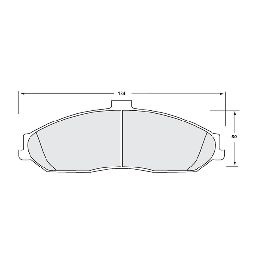 PFC Chevrolet Corvette C5/C6 Front Brake Pads - 11 Compound - 0731.11.15.44