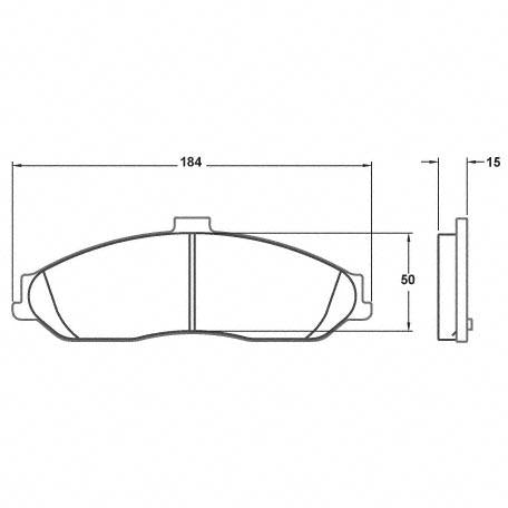 PFC Chevrolet Corvette C5/C6 Front Brake Pads - 01 Compound - 0731.01.15.44
