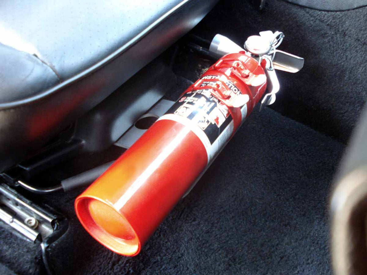 Rennline Fire Extinguisher Mount (Power Seats) - Porsche - SKU# FE02