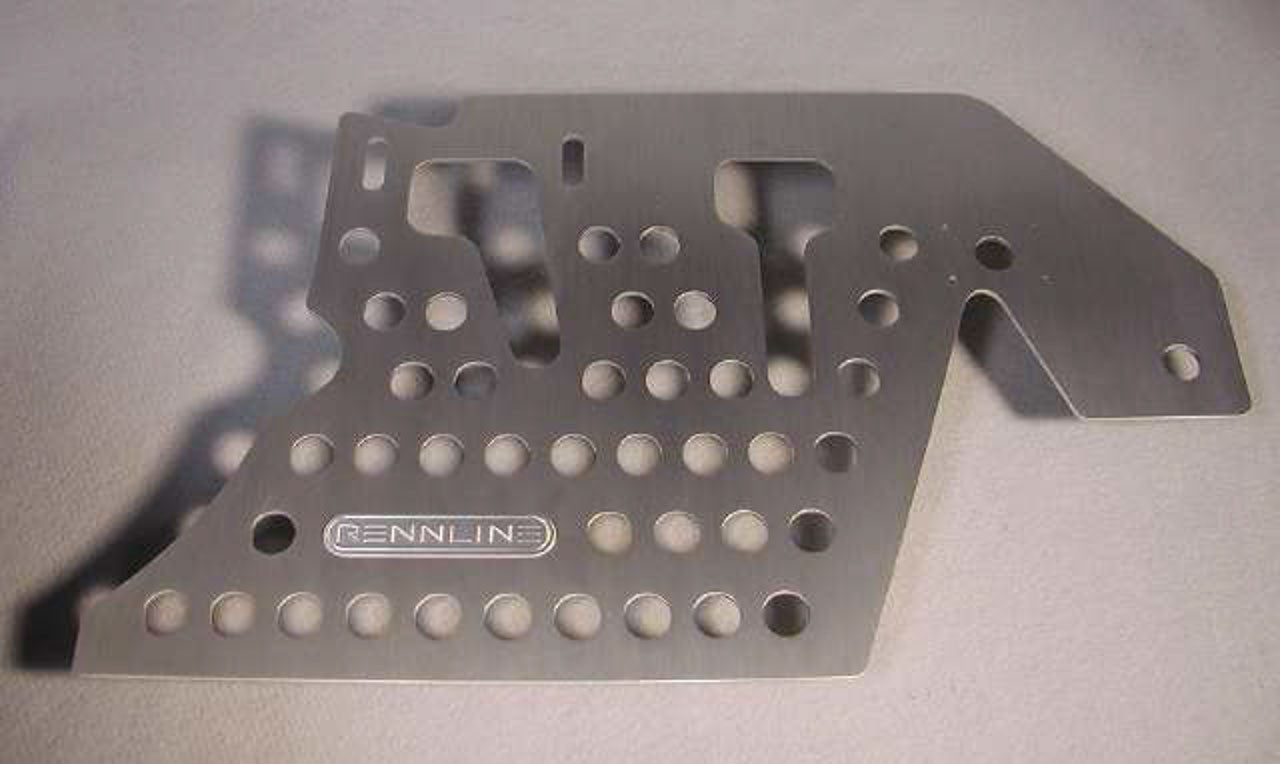 Rennline Aluminum Floorboard - Driver Side - Porsche - SKU# F02