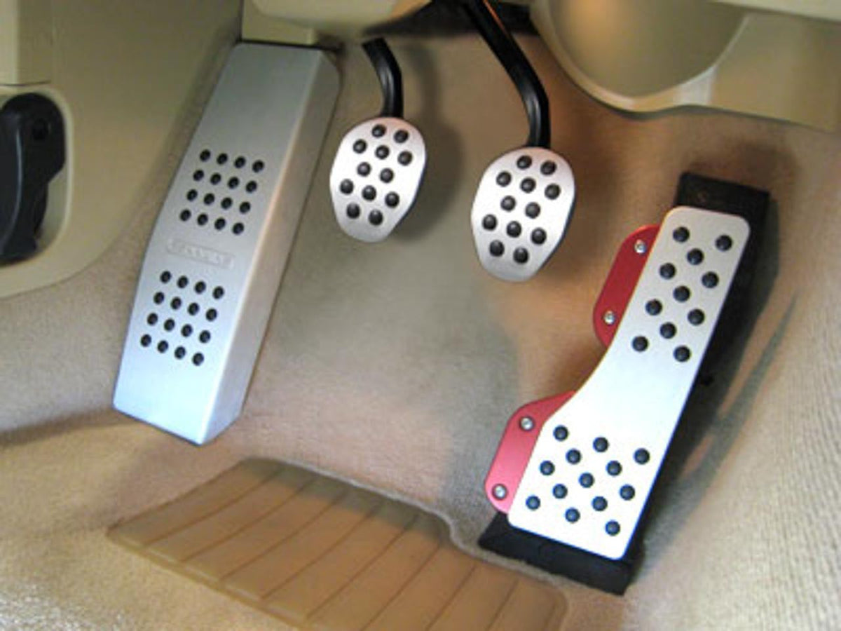 Rennline Pedal Set - 4 Piece - Rubber Grip - Audi - SKU# P75.60.91