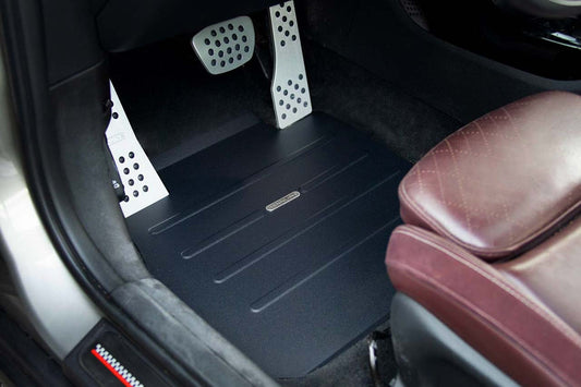F54 MINI Cooper Aluminum Track Floor Mat Set - Driver & Passenger Side - Black or Silver