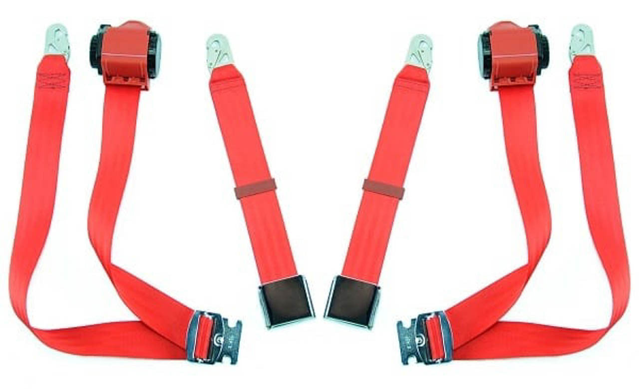 1965-69 Porsche 912 Retractable 3-Point Seat Belt - Multiple Colors Available