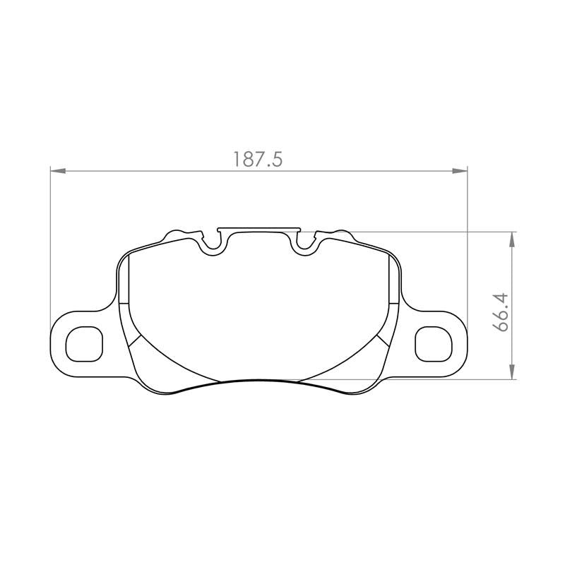 PFC Porsche 991/992 GT3 / Cayman GT4 Rear Brake Pads - 11 Compound - 7727.11.18.44