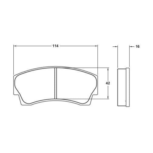 PFC Radical SR3 / RXC / PR6 Front & Rear Brake Pads - 01 Compound - 7745.01.16.44