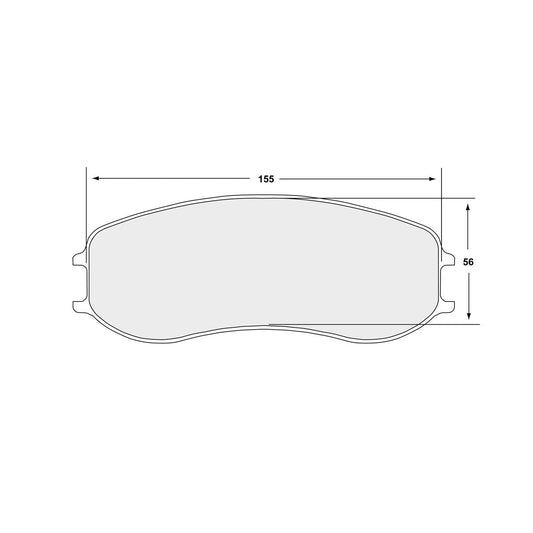 PFC Porsche 991 Cup / Cayman GT4 Clubsport Front Brake Pads - 331 Compound - 7968.331.28.44