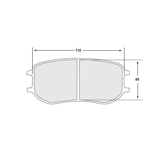 PFC Porsche 991 Cup / Cayman GT4 Clubsport Rear Brake Pads - 81 Compound - 7969.81.26.44