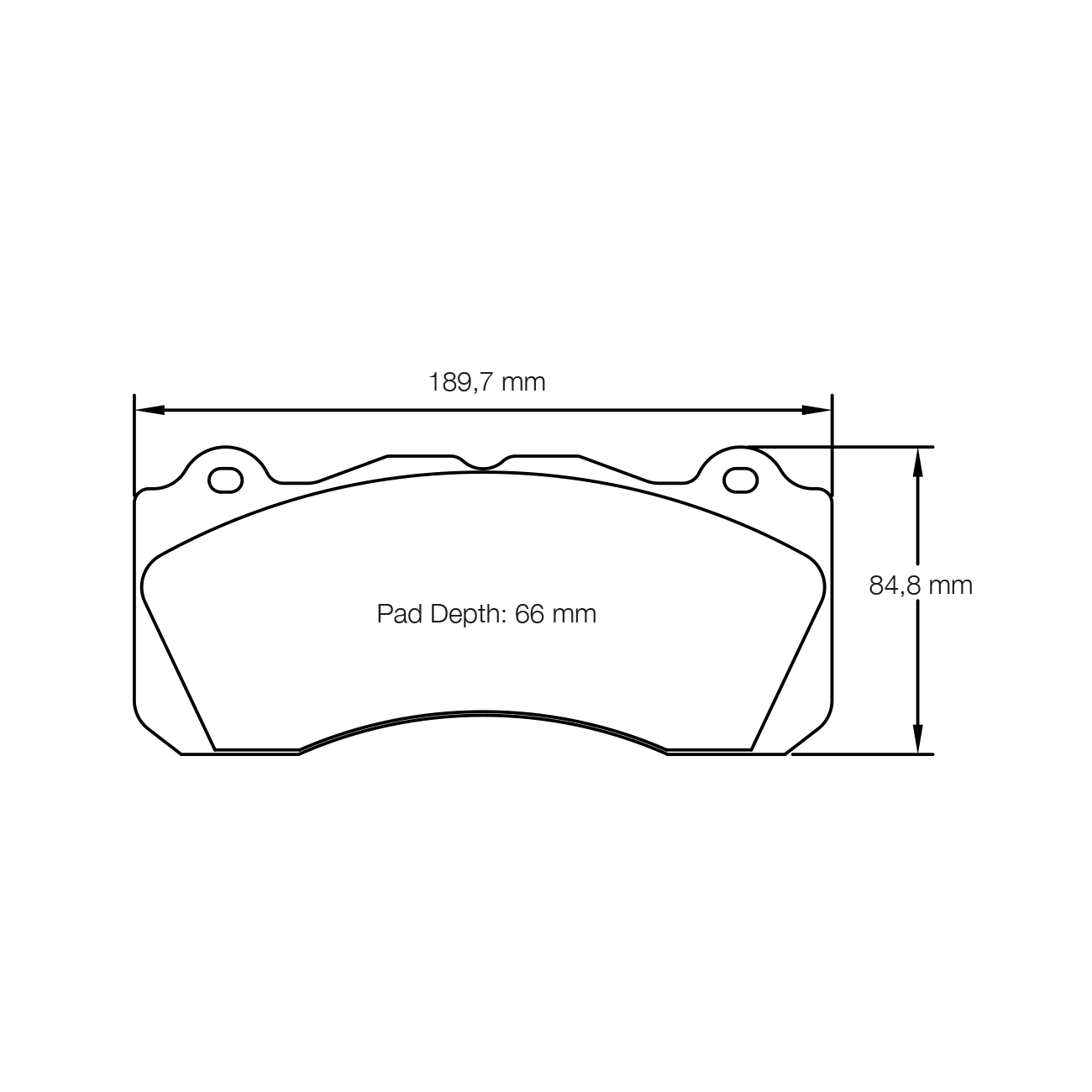 Pagid Ford Mustang GT (2015+) Front Brake Pads - RS-29 Race Compound - U-8203