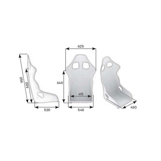 OMP TRS-E XL Racing Seat