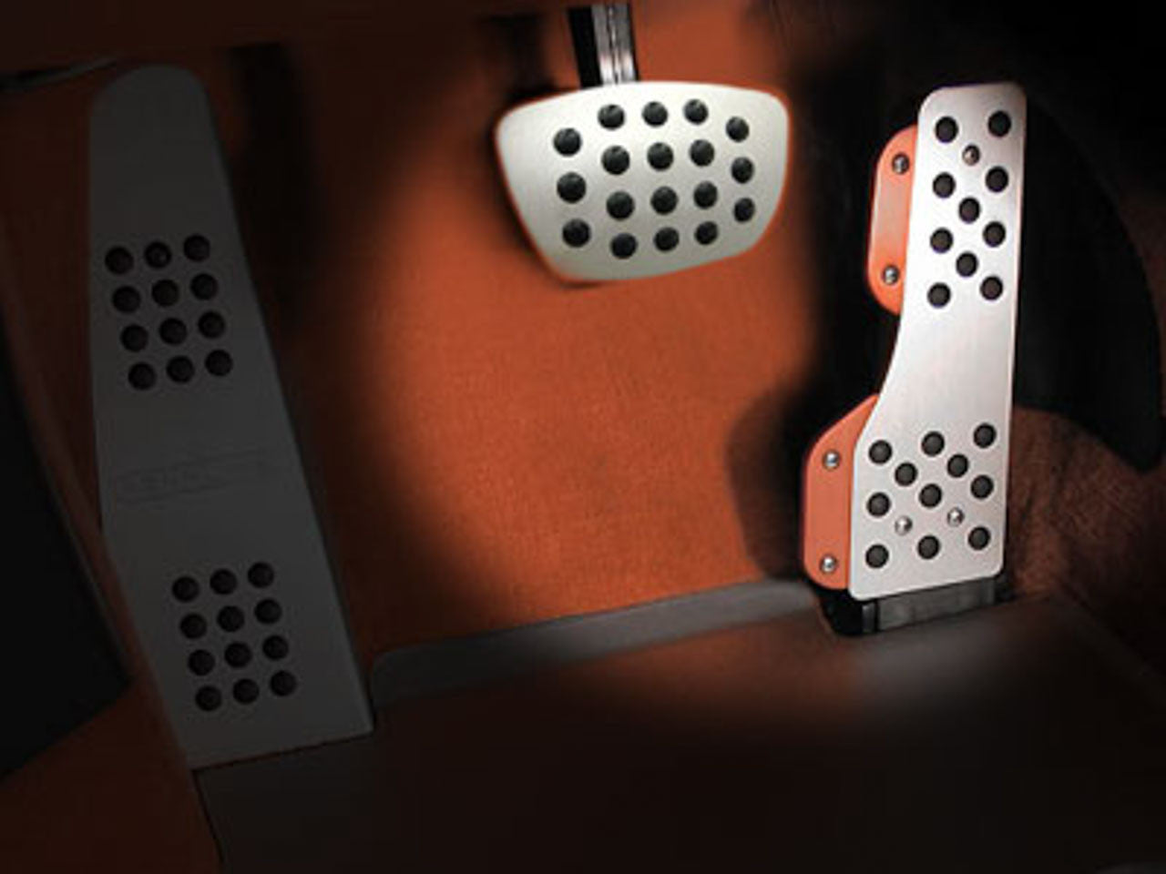 Rennline Pedal Set - 3 Piece TIP or PDK - Rubber Grip - RHD - SKU# P71.62.95