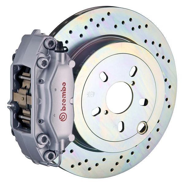 Brembo GT|A rear brake kit for Porsche 911 – c caliper 4 piston 1 piece 309mm drilled silver