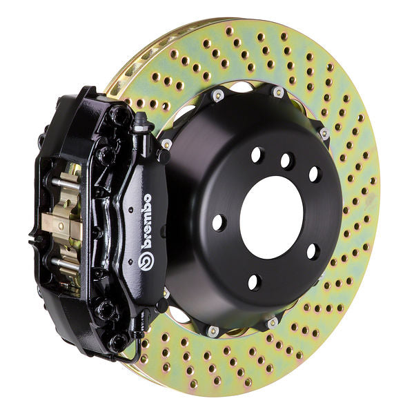 Brembo GT|A rear brake kit for BMW E65/E66 – c caliper 4 piston 2 piece 345mm drilled black