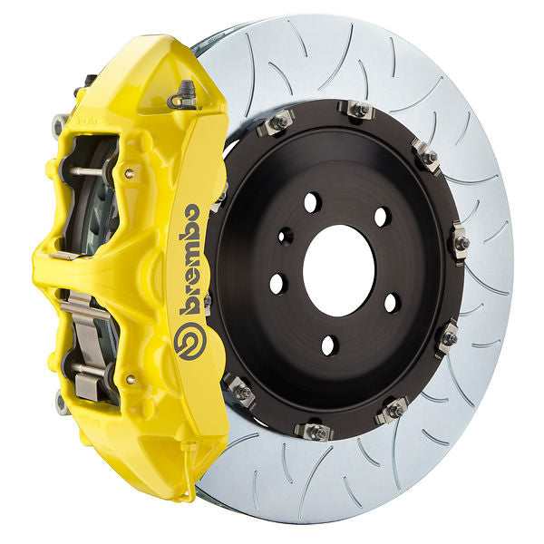 Brembo GT|M front brake kit for BMW F07/F01/F02/F04 – n caliper 6 piston 2 piece 350 380mm slotted Type 3 yellow