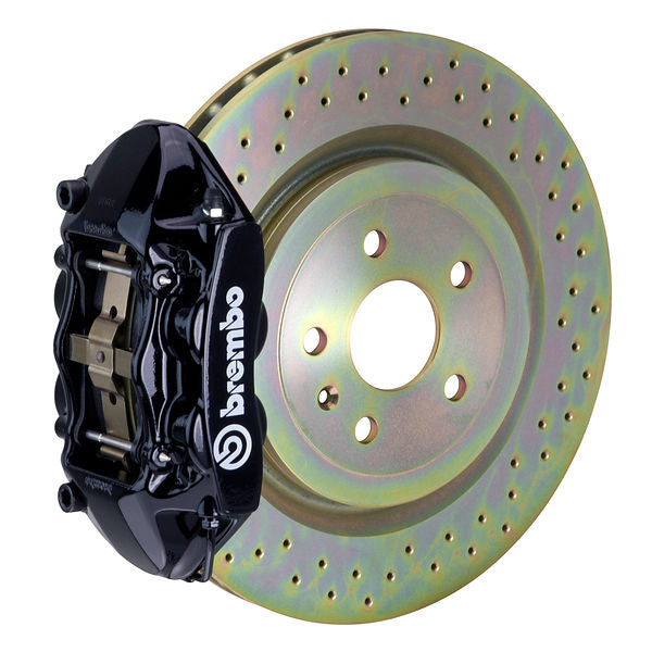 Brembo GT|M front brake kit for Porsche 911 – p caliper 4 piston 1 piece 323 365mm drilled black