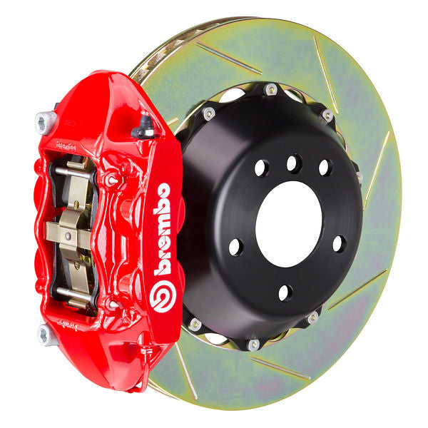 Brembo GT|M rear brake kit for BMW F10/F11 – p caliper 4 piston 2 piece 345 365 380mm slotted Type 1 red