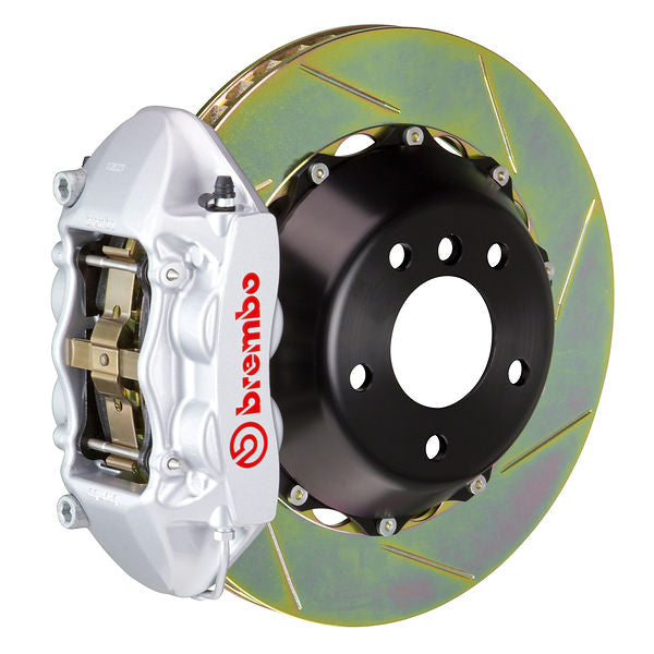 Brembo GT|M rear brake kit for BMW F10 – p caliper 4 piston 2 piece 345 365 380mm slotted Type 1 silver