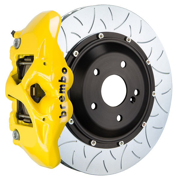 Brembo GT|BM rear brake kit for Porsche 970 – s caliper 4 piston 2 piece 345 380mm slotted Type 3 yellow