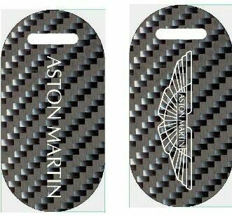 Fabspeed - Aston Martin Silver Crest Carbon Fiber Keyring