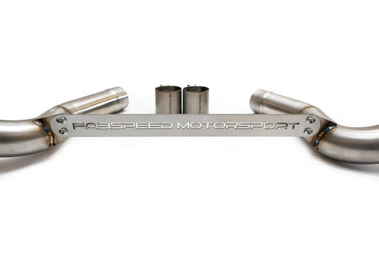 Fabspeed BMW M5 F90 Muffler Bypass Pipes with Quad Style Tips