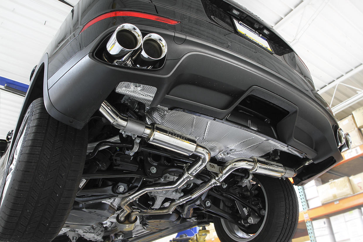 Fabspeed Porsche 958.2 Cayenne Turbo / Turbo S Deluxe Quad Style Tips (2015-2018)