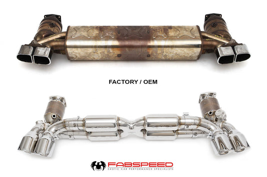 Fabspeed Porsche 991 Turbo / Turbo S Valvetronic Supersport X-Pipe Exhaust System (2013-2016)