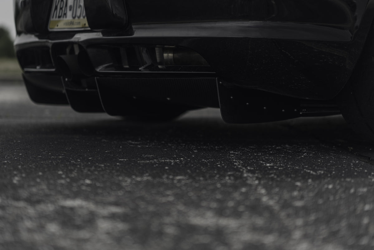 Verus Engineering rear diffuser - Porsche 987 Cayman detail