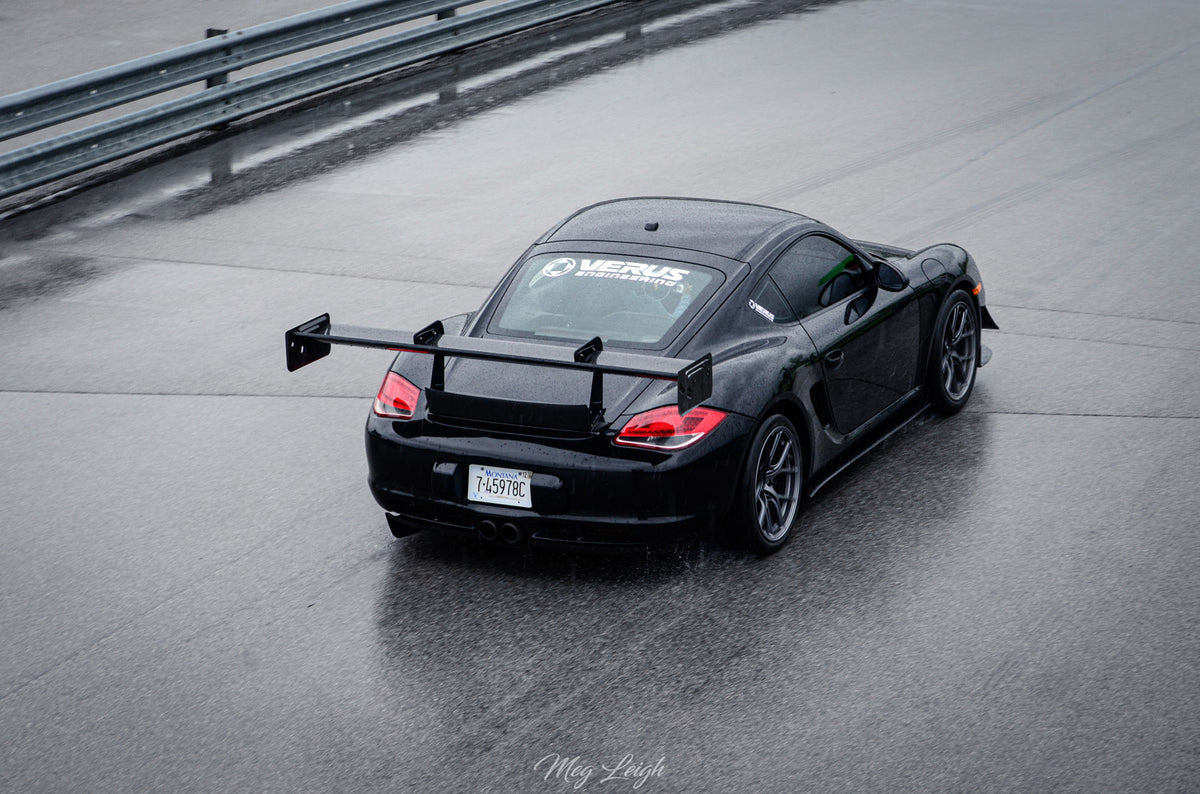 Verus Engineering V1X rear wing kit with carbon spoiler for Porsche 987 Cayman