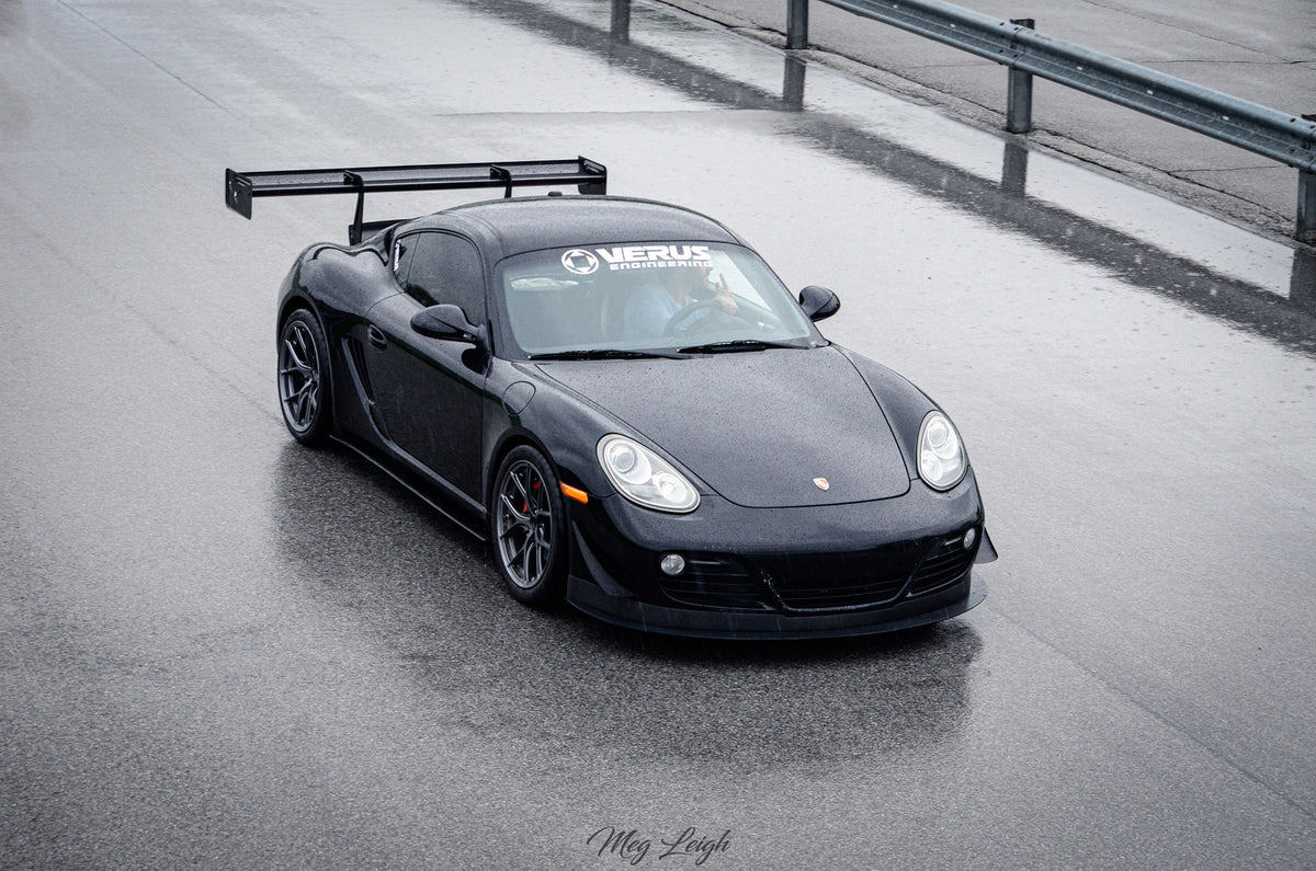 Verus V1X rear wing installed - Porsche 987 Cayman