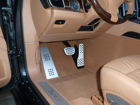 Rennline Aluminum Pedal Set - 3 Piece - Rubber Grip - PDK - SKU# P71.62.102