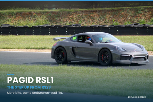 Grey Porsche Cayman GT4 on track at Summit Point