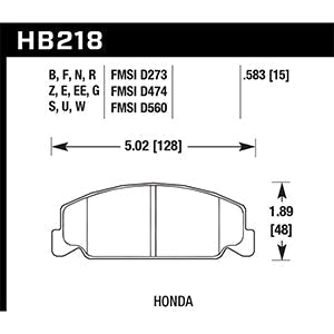 Hawk brake pad set