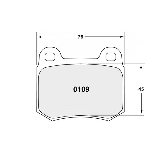 PFC Subaru Impreza WRX STI (2001-2014) Rear Brake Pads - 08 Compound - 0109.08.16.44