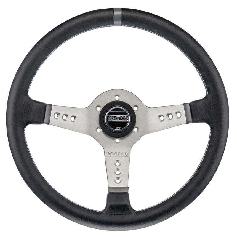 Sparco L777 Steering Wheel - Black Leather