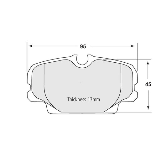 Performance Friction 0278.11.17.44 Racing Pad - 11 Compound