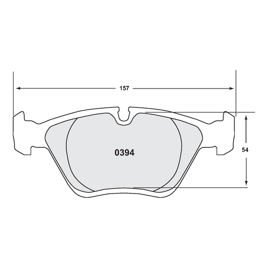 PFC BMW E46, E36 M3 Front Brake Pads - 331 Compound - 0394.331.20.44
