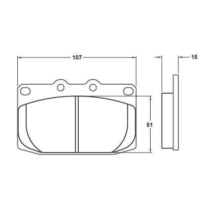 Performance Friction 0463.97.15.44 Racing Pad - 97 Compound