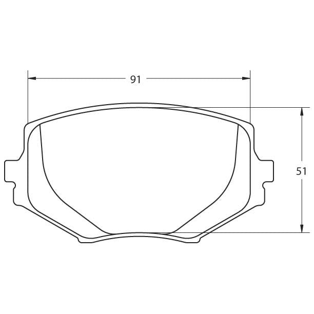 Performance Friction 0635.08.13.44 Racing Pad - 08 Compound