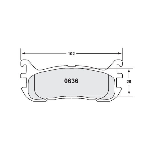 PFC Spec Miata (NA/NB 1.8L) Rear Brake Pads - 97 Compound - 0636.97.13.44