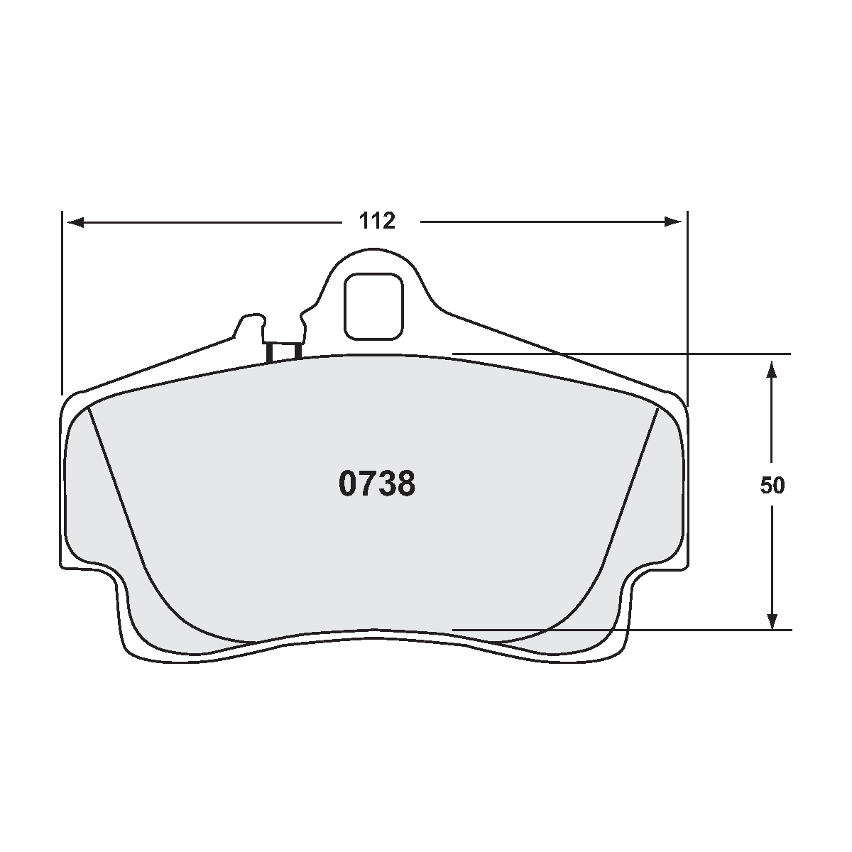 PFC Porsche 996/997, 986/987 Boxster/Cayman Rear Brake Pads - 19 Compound - 0738.19.16.44