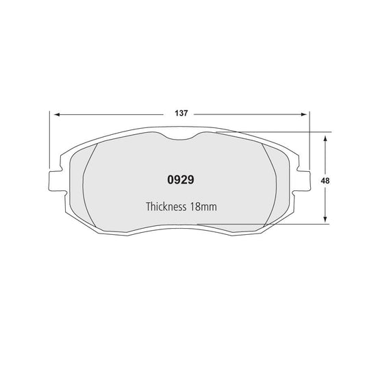 Performance Friction 0929.08.17.44 Racing Pad - 08 Compound