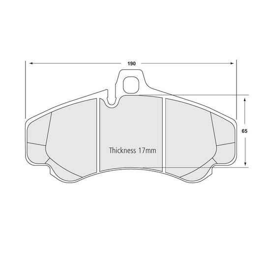 Performance Friction 0991.08.17.44 Racing Pad - 08 Compound