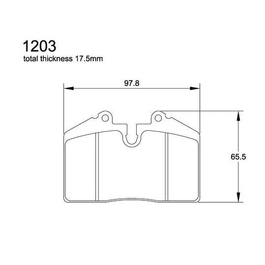 Pagid U-1203 Yellow Racing Pad - RS29 Compound