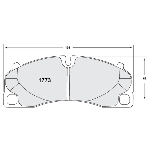 PFC Porsche 991/992 GT3 / Cayman GT4 Front Brake Pads - 311 Compound - 1773.331.17.44