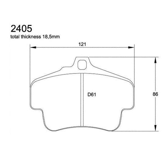 Pagid U-2405 Sport Brake Pad