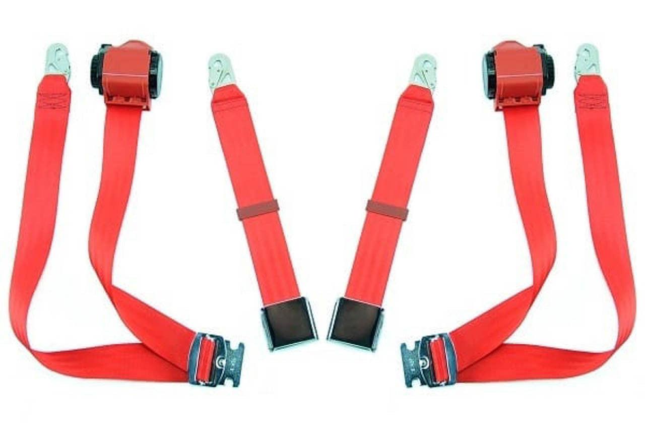 1965-68 Porsche 911 Retractable 3-Point Seat Belt - Multiple Colors Available