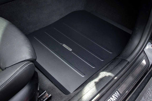 BMW E90 Aluminum Track Floor Mat - Passenger Side - Black or Silver