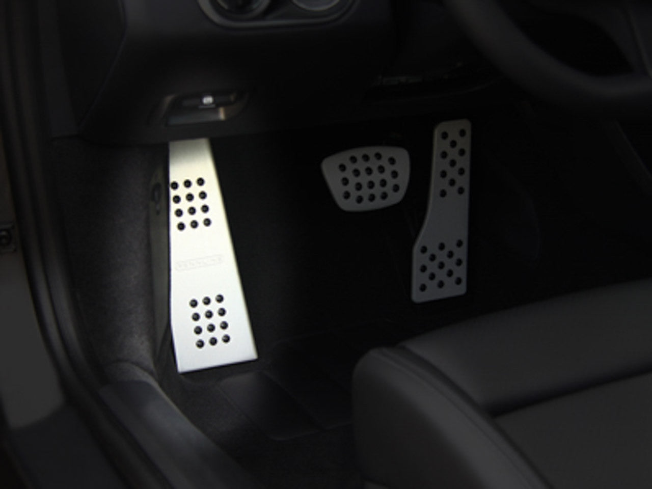 Porsche (991/991.2/981/718) Aluminum Dead Pedal - Rubber Grip